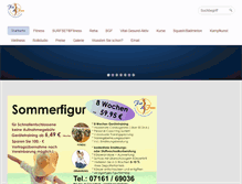 Tablet Screenshot of fitundfun-goeppingen.de